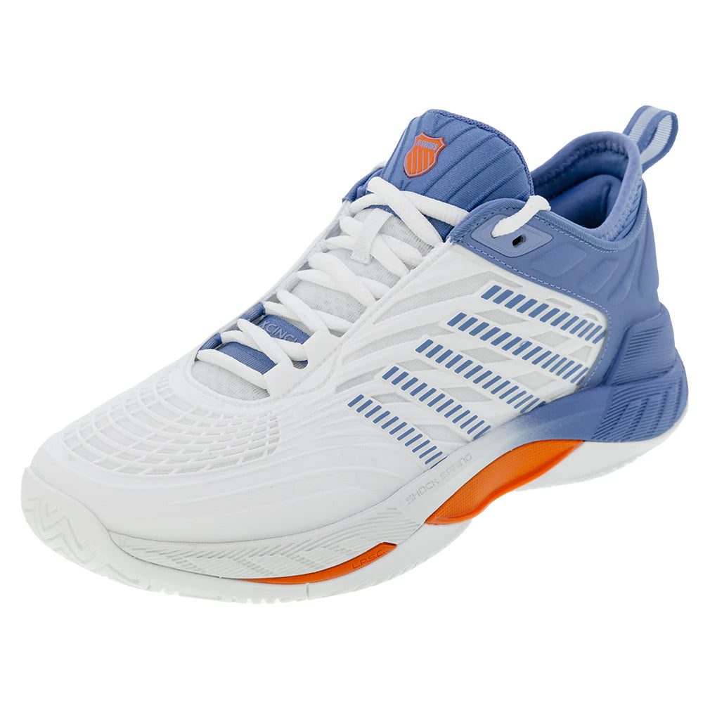 Men`s Hypercourt Supreme 2 Tennis Shoes Lucent White and Infinity Footwear K-Swiss