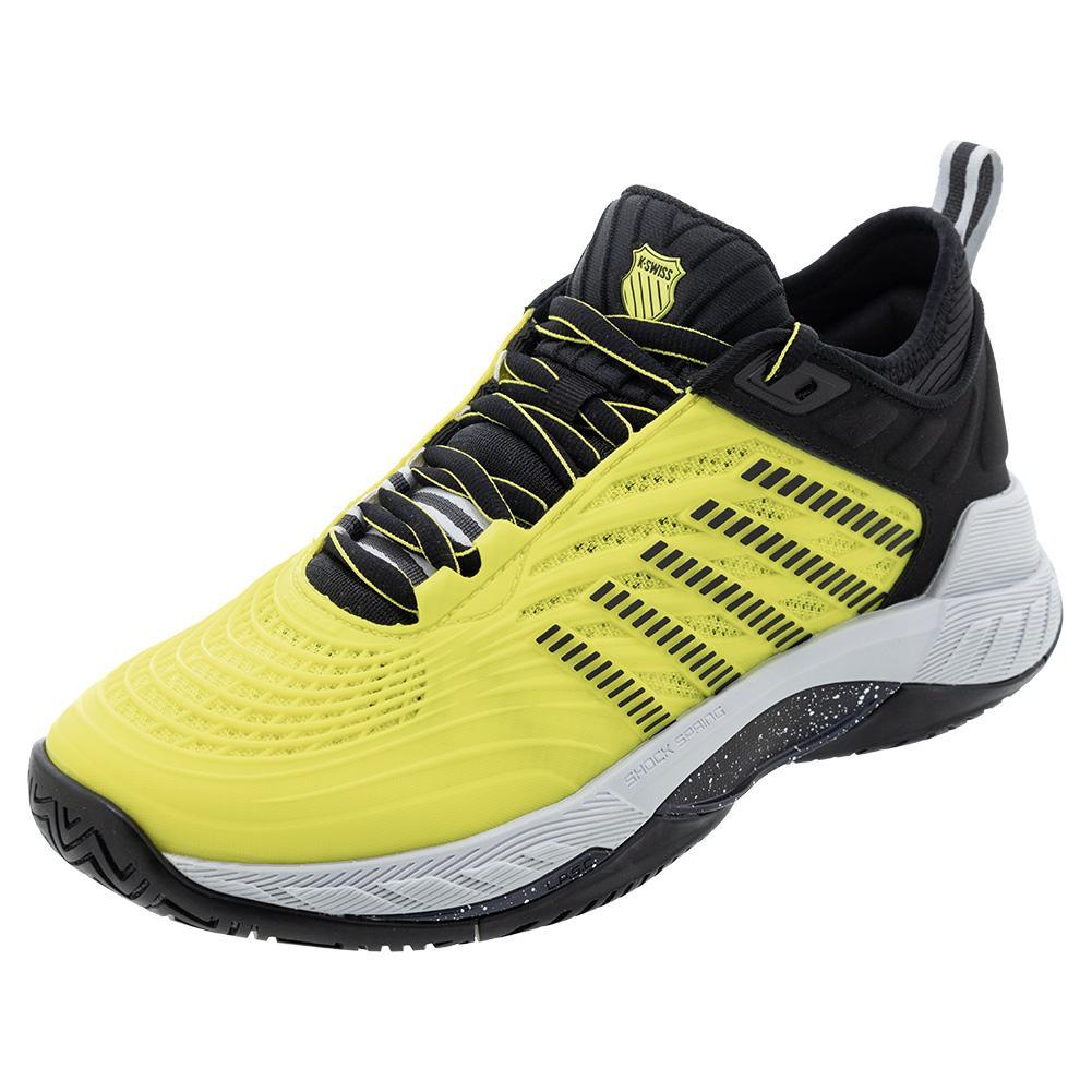 Men`s Hypercourt Supreme 2 Tennis Shoes Yellow and Black Footwear K-Swiss