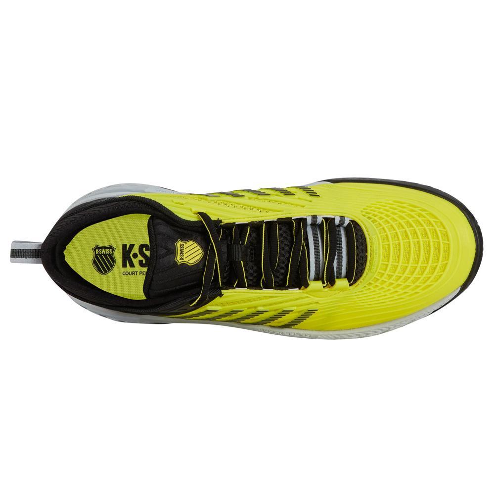 Men`s Hypercourt Supreme 2 Tennis Shoes Yellow and Black Footwear K-Swiss