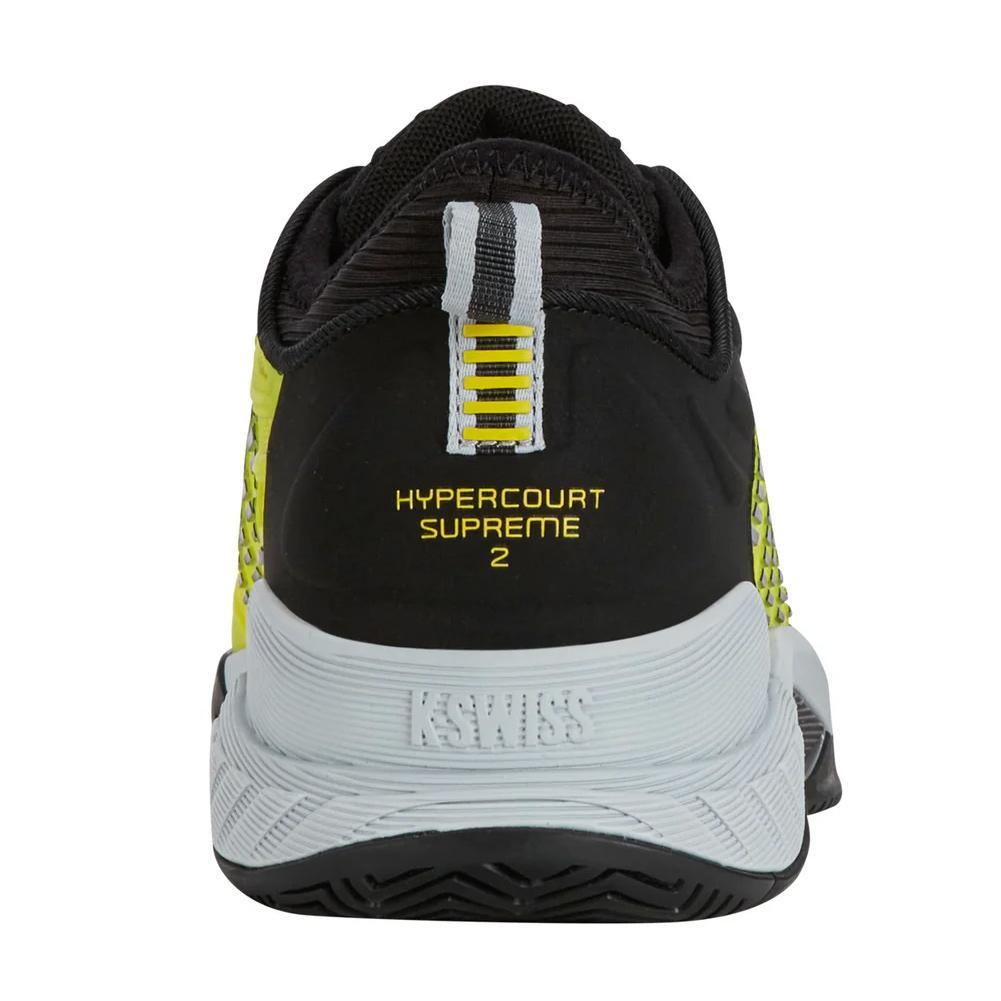 Men`s Hypercourt Supreme 2 Tennis Shoes Yellow and Black Footwear K-Swiss