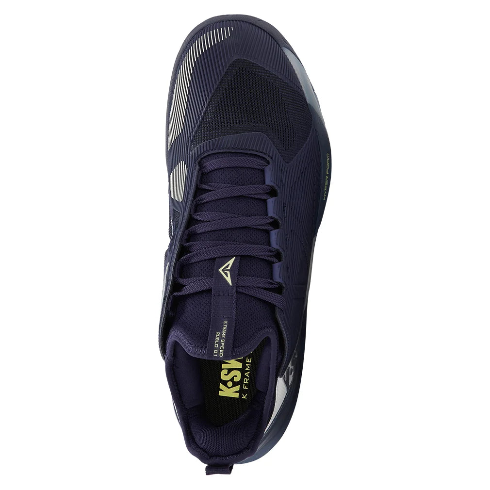 Men`s K-Frame Speed Rublo Tennis Shoes Naval Academy and Vintage Indigo Footwear K-Swiss