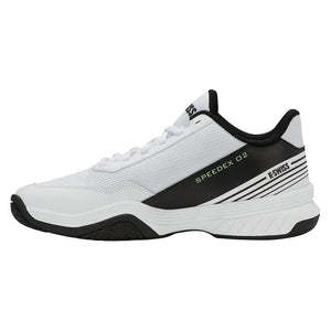 Men`s SpeedEx 2 Tennis Shoes White and Black Footwear K-Swiss