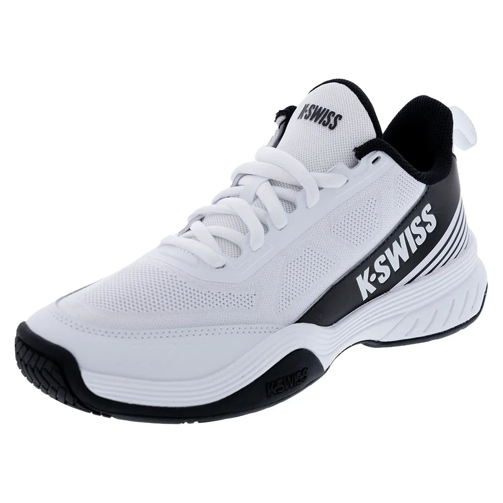 Men`s SpeedEx 2 Tennis Shoes White and Black Footwear K-Swiss