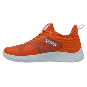 Men`s Hypercourt Pinnacle Tennis Shoes Orange and White Footwear K-Swiss
