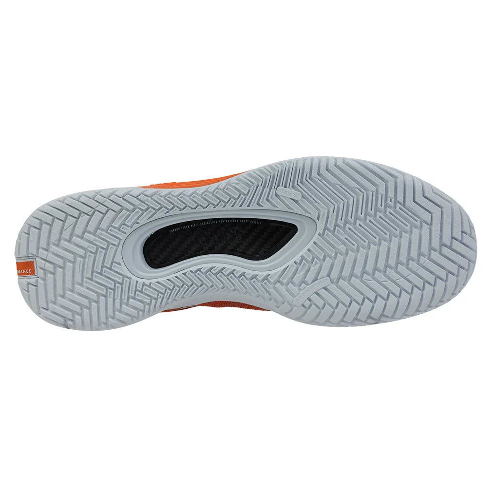 Men`s Hypercourt Pinnacle Tennis Shoes Orange and White Footwear K-Swiss