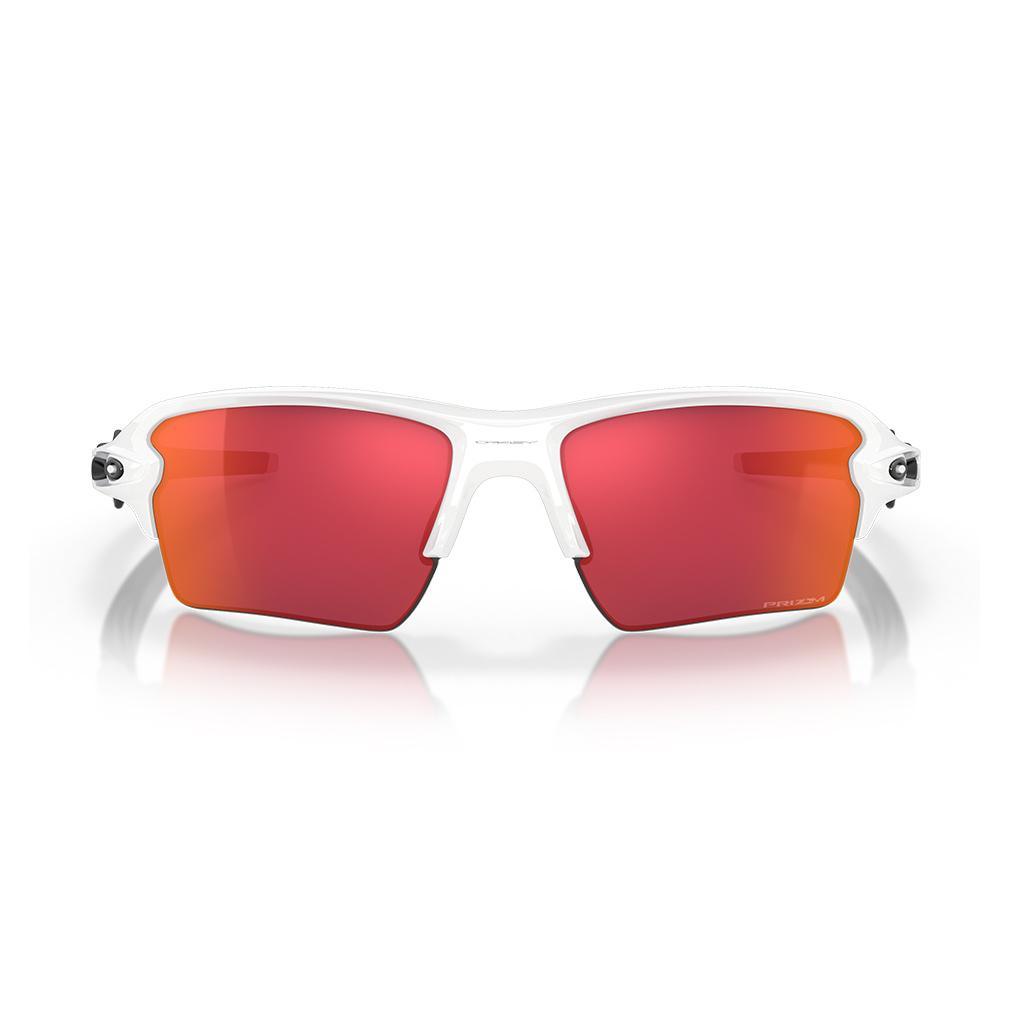 FlakÂ® 2.0 XL Sunglasses Polished White and Prizm Field Accessories Oakley