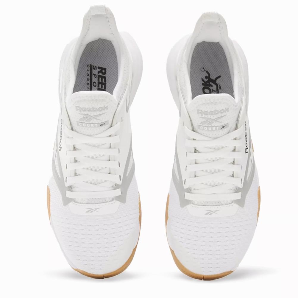 Women`s Nano Court Shoes White and Black Footwear Reebok