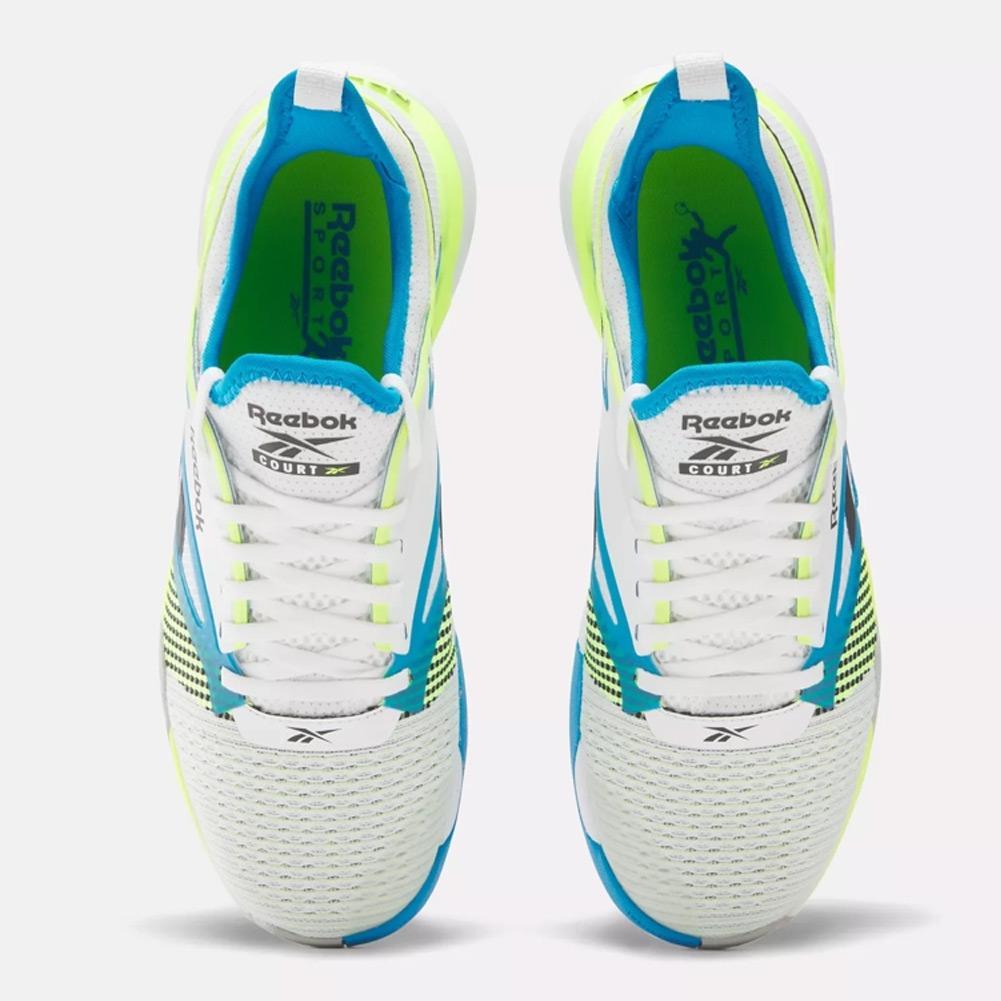 Unisex Nano Court Shoes White and Digital Lime Footwear Reebok