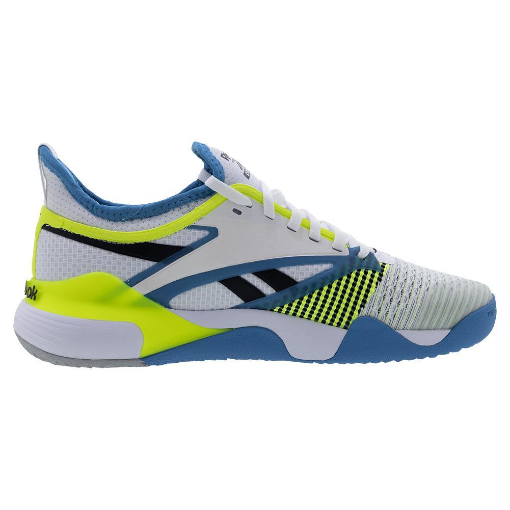 Unisex Nano Court Shoes White and Digital Lime Footwear Reebok