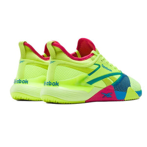 Unisex Nano Court Shoes Digital Lime and Aqua Footwear Reebok