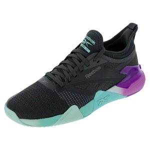 Unisex Nano Court Training Shoes Purple Rave and AI Aqua Footwear Reebok