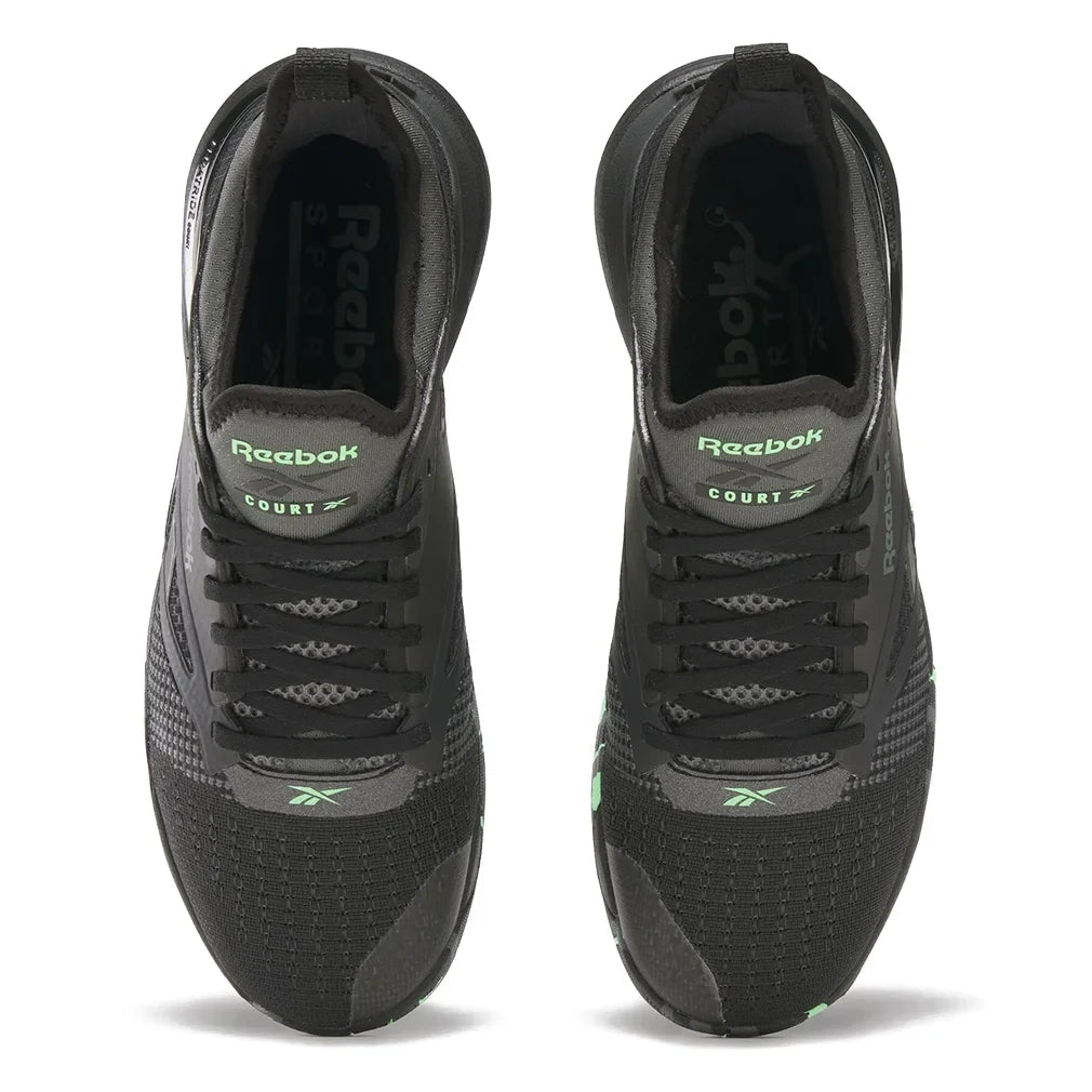 Unisex Nano Court Training Shoes Black and Grey 5 Footwear Reebok