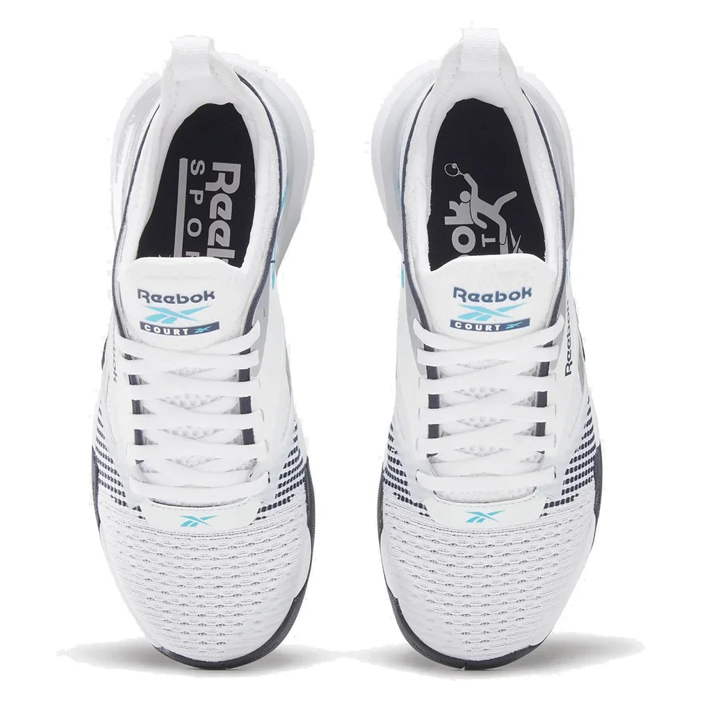 Women`s Nano Court Training Shoes White and Vector Navy Footwear Reebok
