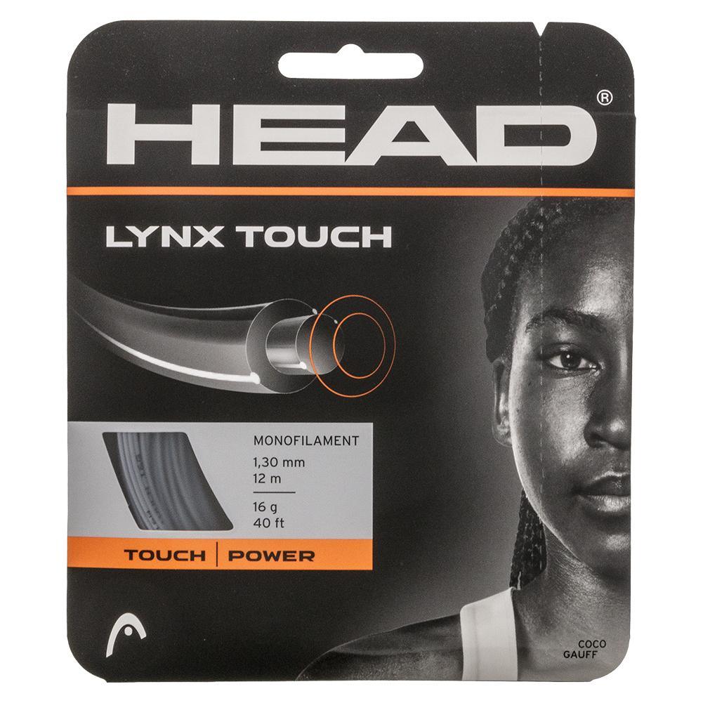Lynx Touch Tennis String Transparent Black Strings Head