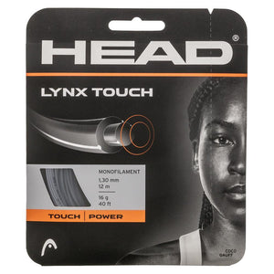Lynx Touch Tennis String Transparent Black Strings Head