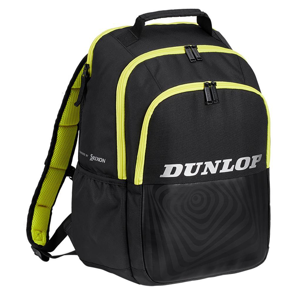 SX Performance 2022 Tennis Backpack Black and Yellow Bags Dunlop