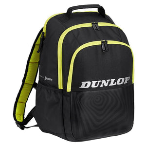 SX Performance 2022 Tennis Backpack Black and Yellow Bags Dunlop