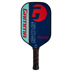505 Pickleball Paddle Turquoise and Red Racquets Gamma