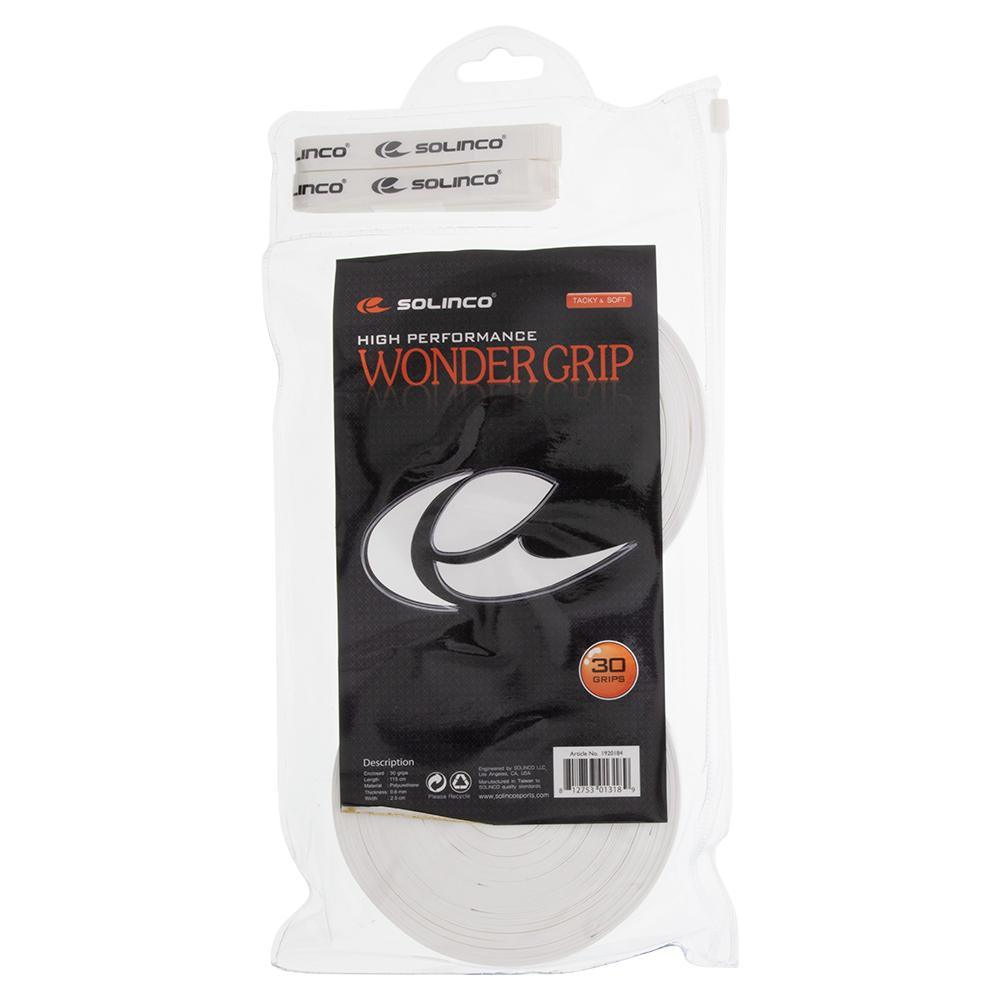 Wonder Tacky Tennis Over Grip White 30 Pack Accessories Solinco