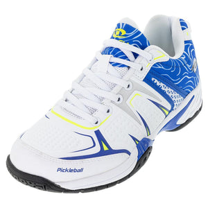 Unisex Dinkshot Pickleball Shoes White and Royal Acacia