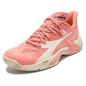 Women`s B.Icon 3 AG Tennis Shoes Desert Flower and Whisper White Footwear Diadora