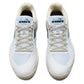 Men`s Blueshield Torneo 3 AG Tennis Shoes Whisper White and Ensign Blue Footwear Diadora