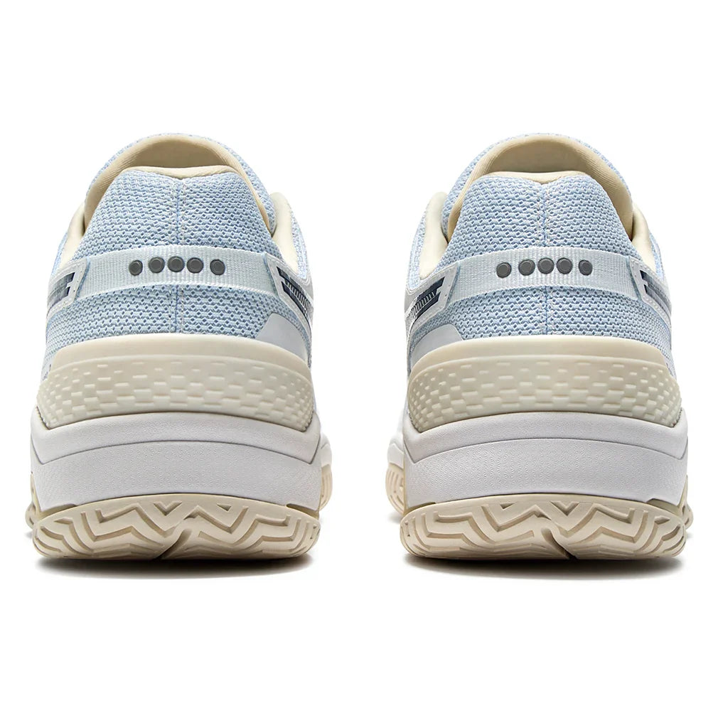 Men`s Blueshield Torneo 3 AG Tennis Shoes Whisper White and Ensign Blue Footwear Diadora