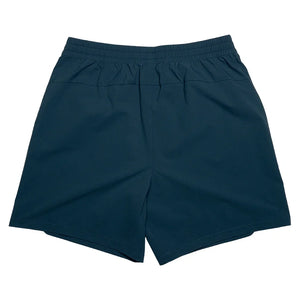 Men`s Rublev Miami 7 Inch Tennis Short Stargazer and Orange Logo Apparel K-Swiss