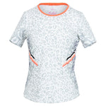 Girls' Cool Cat Short Sleeve Tennis Top Orange Glow Apparel Lucky In Love