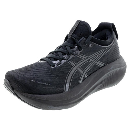 Men`s GEL-Nimbus 27 Running Shoes Black and Graphite Grey Footwear Asics
