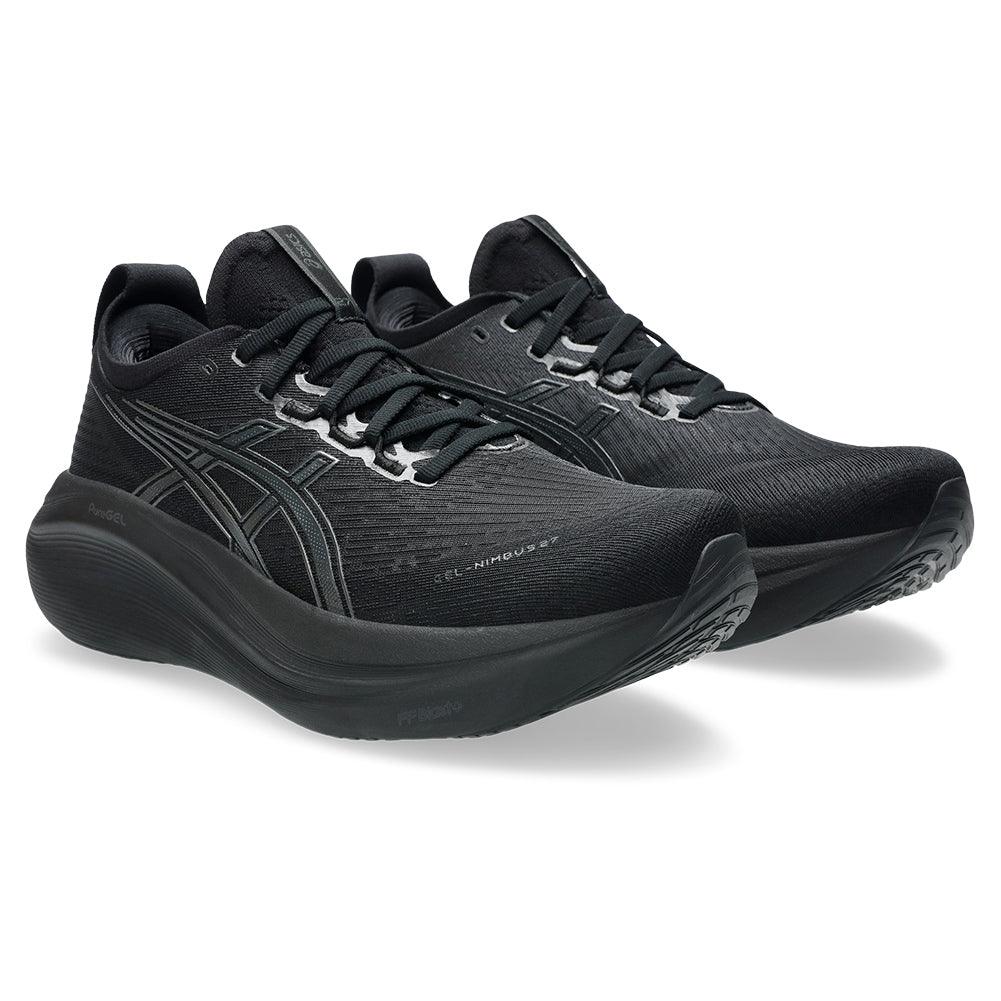 Men`s GEL-Nimbus 27 Running Shoes Black and Graphite Grey Footwear Asics