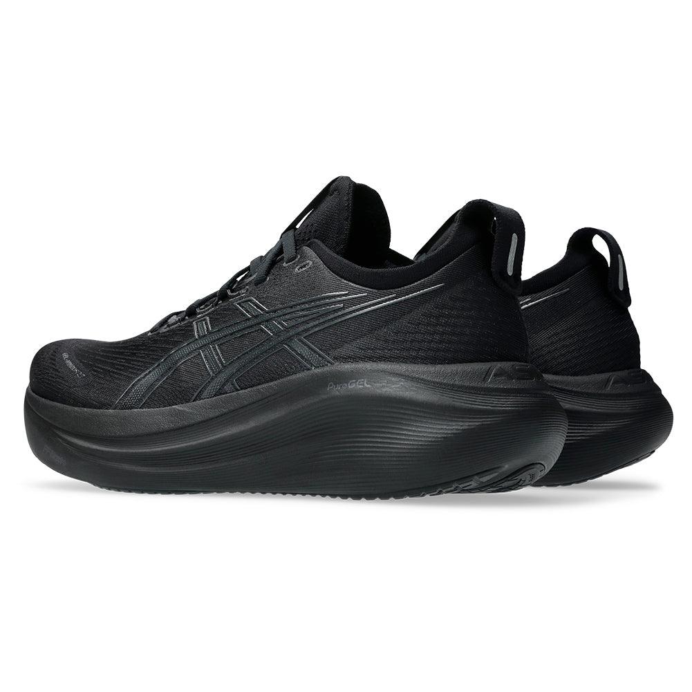 Men`s GEL-Nimbus 27 Running Shoes Black and Graphite Grey Footwear Asics