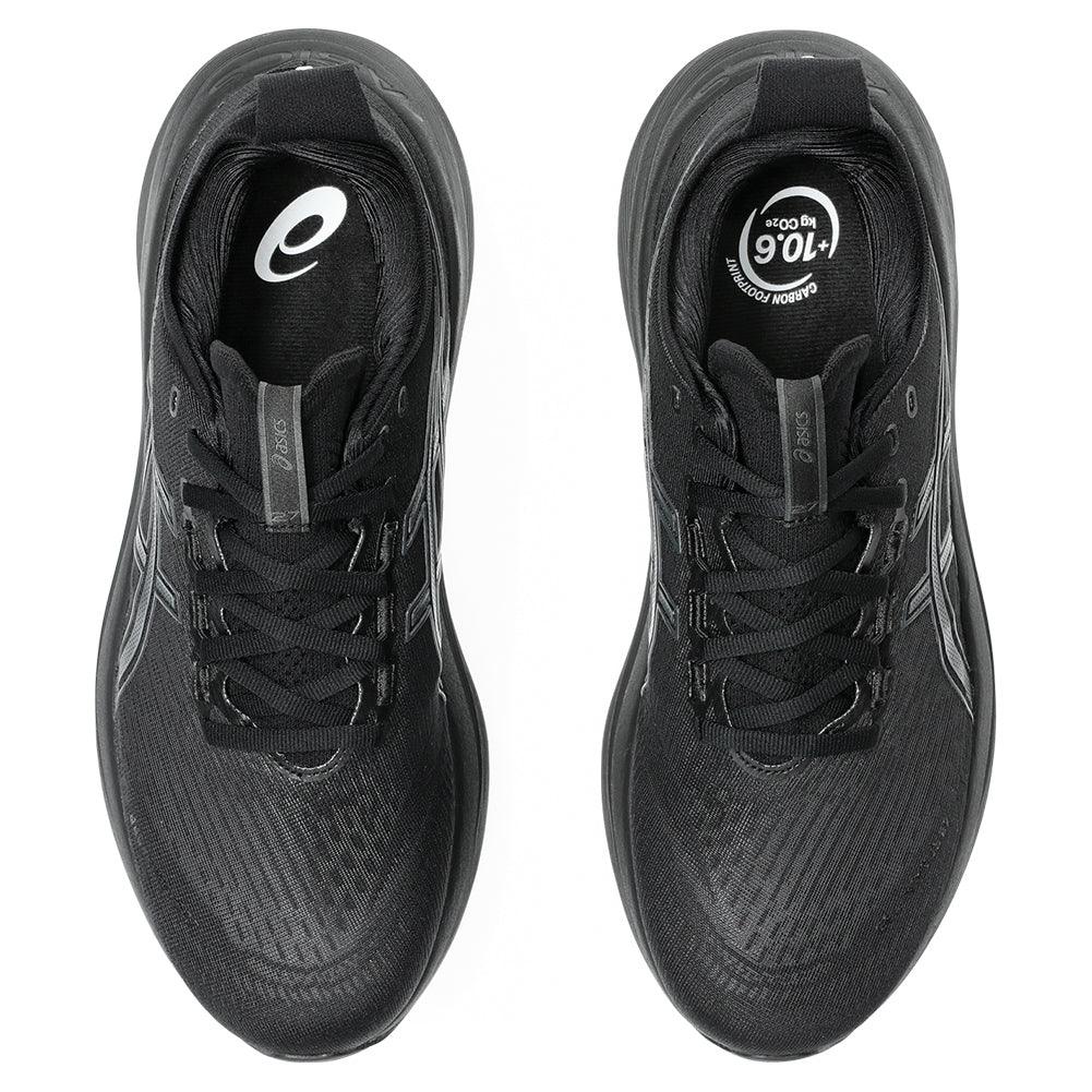 Men`s GEL-Nimbus 27 Running Shoes Black and Graphite Grey Footwear Asics