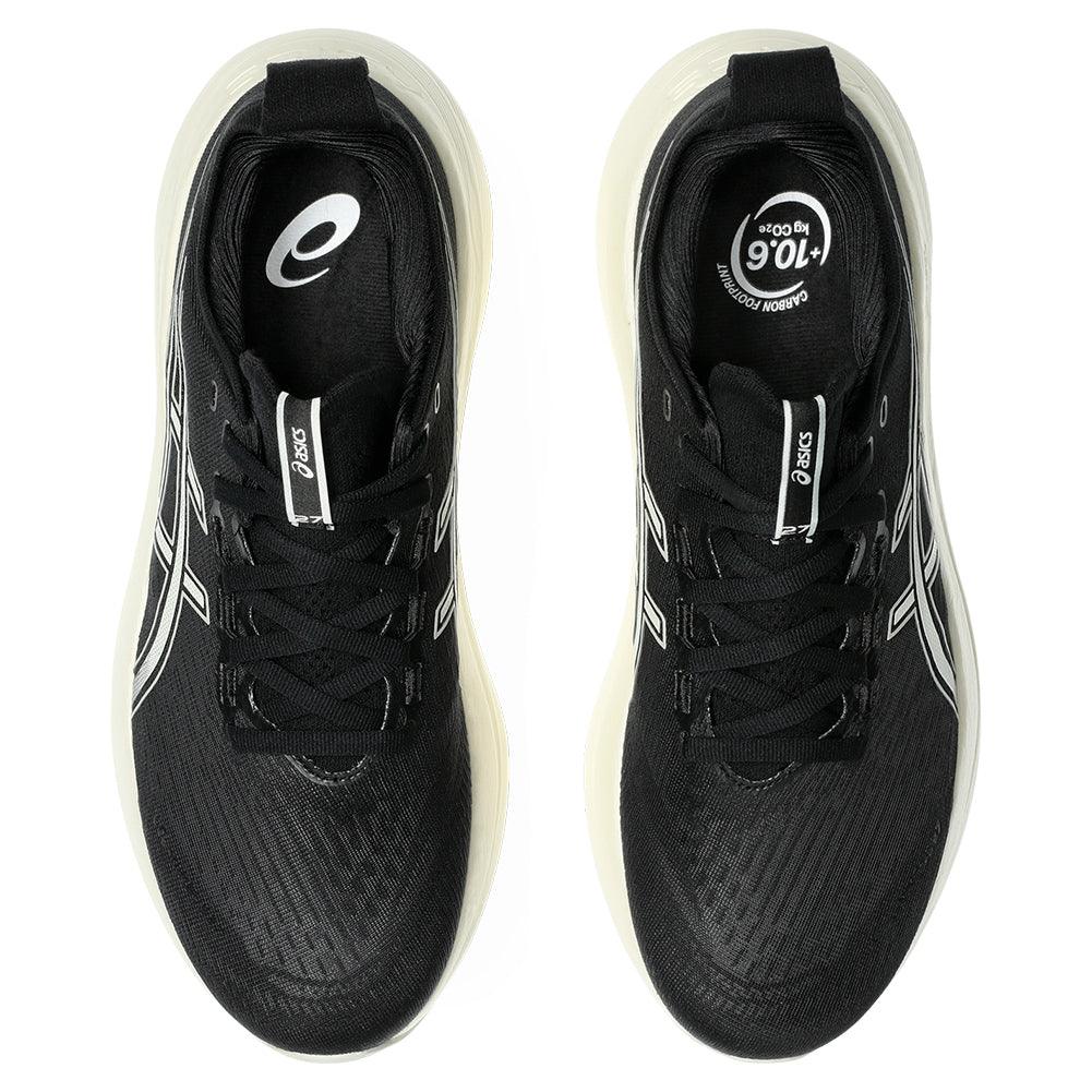 Men`s GEL-Nimbus 27 Running Shoes Black and Lake Grey Footwear Asics