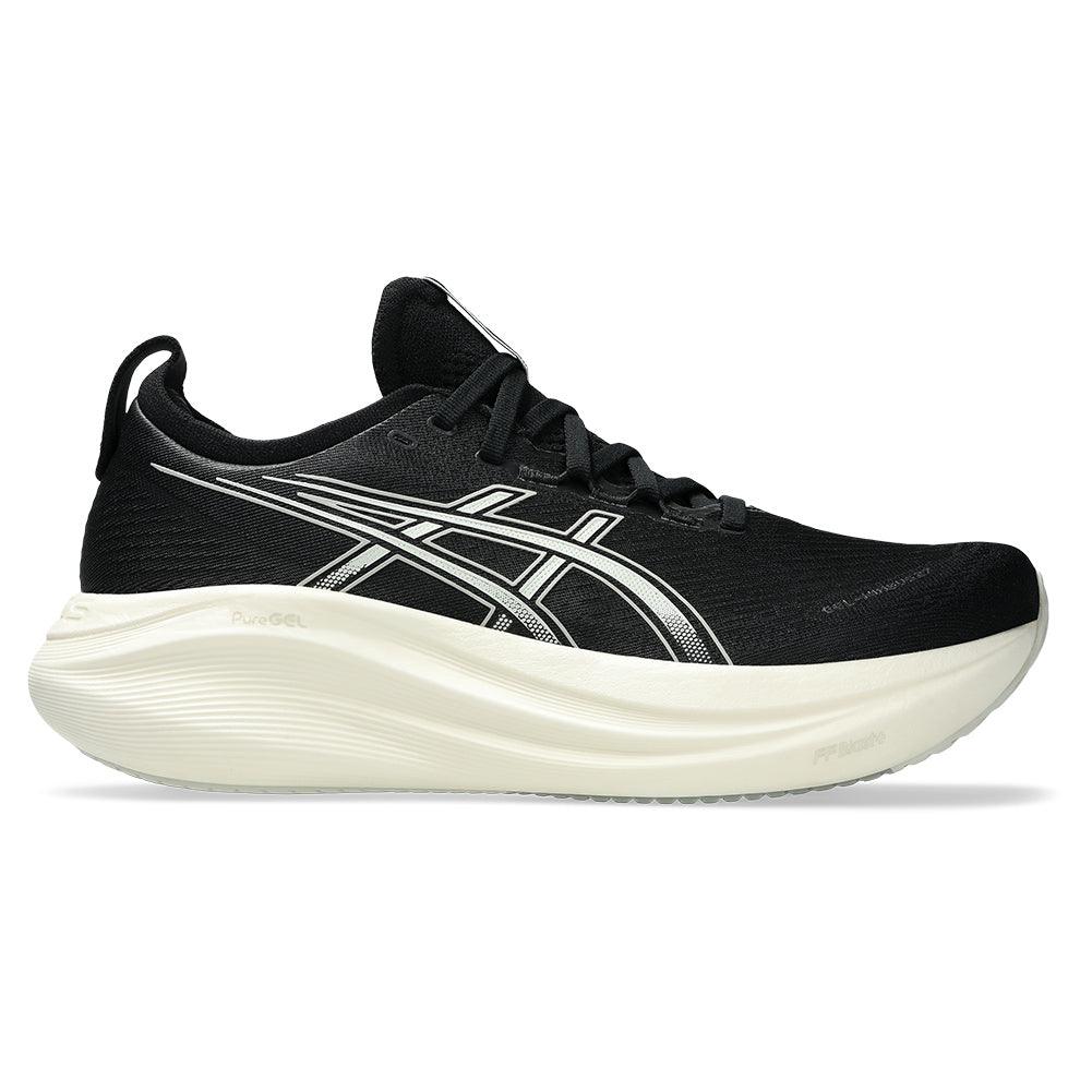 Men`s GEL-Nimbus 27 Running Shoes Black and Lake Grey Footwear Asics