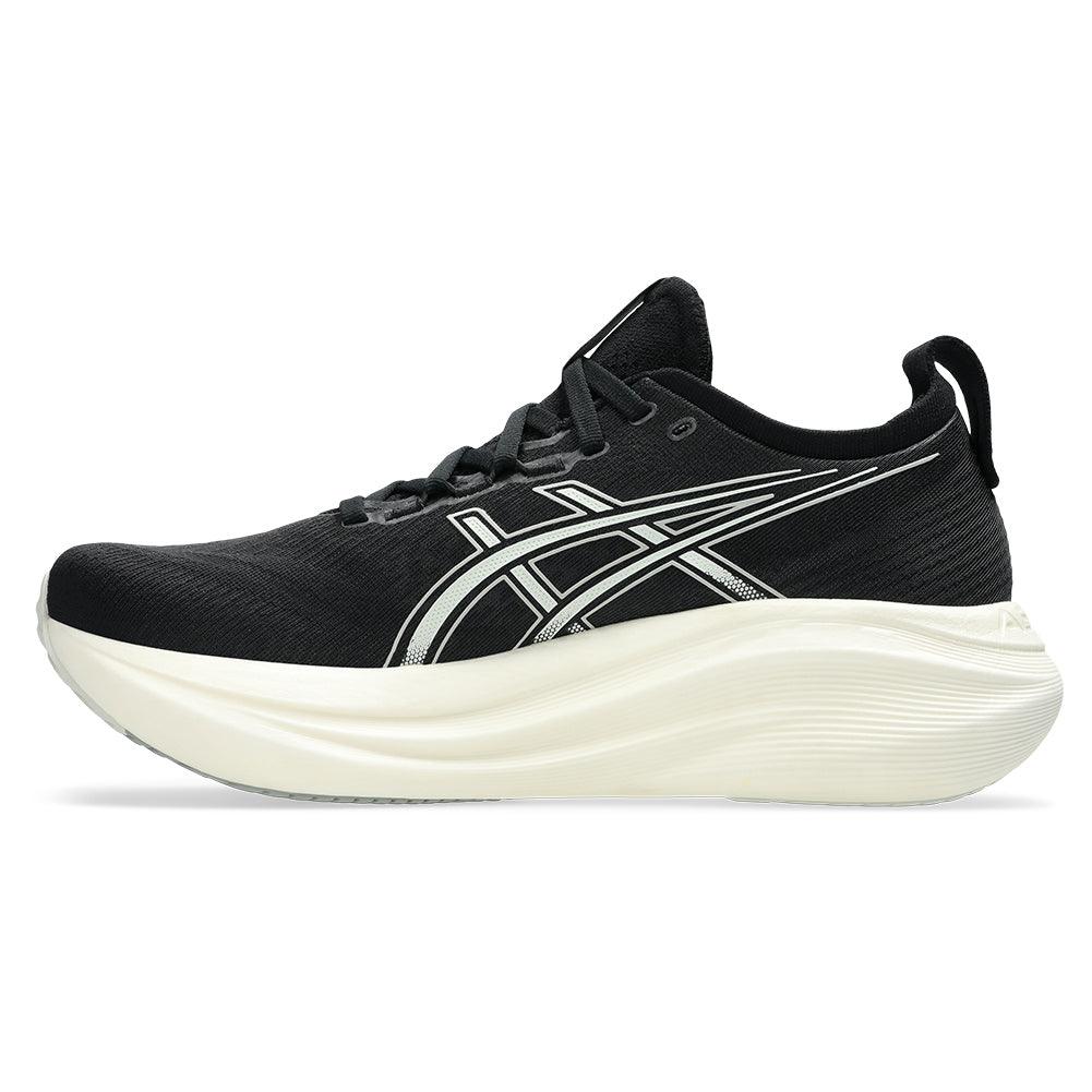 Men`s GEL-Nimbus 27 Running Shoes Black and Lake Grey Footwear Asics
