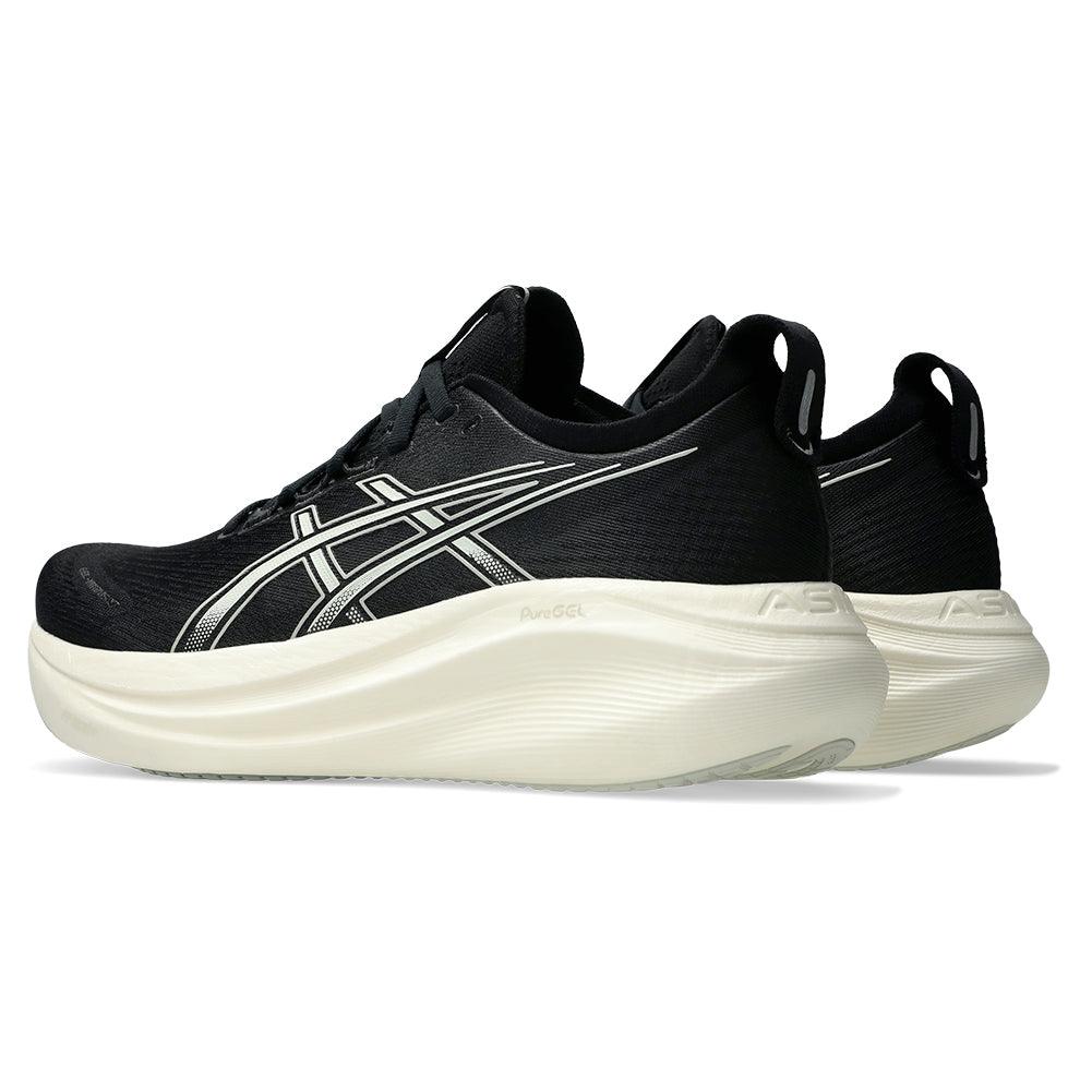 Men`s GEL-Nimbus 27 Running Shoes Black and Lake Grey Footwear Asics