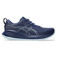 Men`s GEL-Cumulus 27 Running Shoes Indigo Blue and Cool Grey Footwear Asics