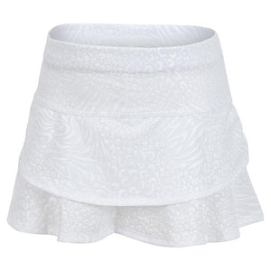 Girls' Fun and Wild Tennis Skort White Apparel Lucky In Love