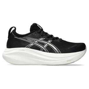 Women`s GEL-Nimbus 27 Running Shoes Black and Lake Grey Footwear Asics