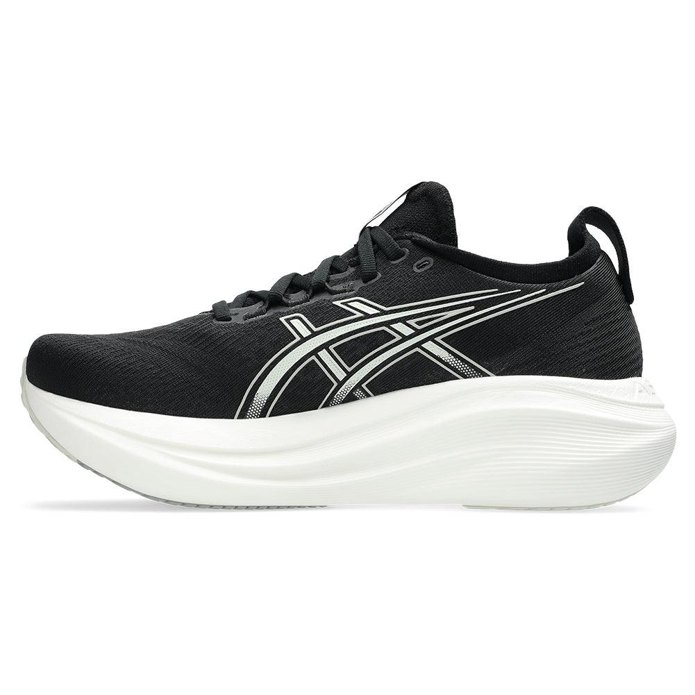 Women`s GEL-Nimbus 27 Running Shoes Black and Lake Grey Footwear Asics