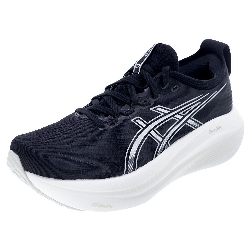 Women`s GEL-Nimbus 27 Running Shoes Black and Lake Grey Footwear Asics
