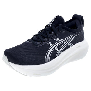 Women`s GEL-Nimbus 27 Running Shoes Black and Lake Grey Footwear Asics