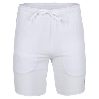 Men's Solid Performance 8 Inch Tennis Short Bright White Apparel Penguin