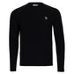 Men's Solid Performance Long Sleeve Tennis Raglan Caviar Apparel Penguin