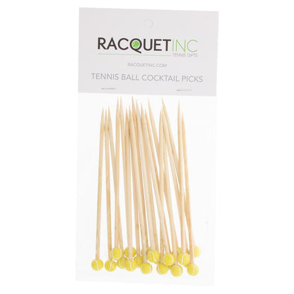 Tennis Ball Cocktail Picks 20 Pack Accessories Racquet Inc