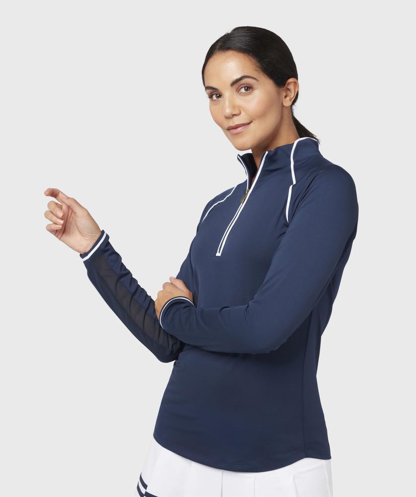Women's Essentials Veronica Sun Production 1/4 Zip Tennis Top Apparel Penguin