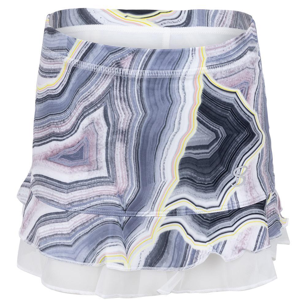 Girls' UV Colors Ruffle Tennis Skort Quartz Apparel Sofibella