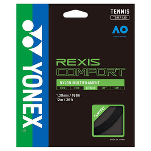 Rexis Comfort Tennis String Black Strings Yonex