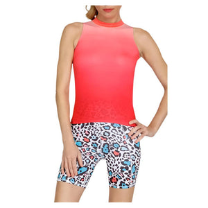 Women's Mencia Hi-Lo Tennis Tank Sun-Up Ombre Apparel Tail